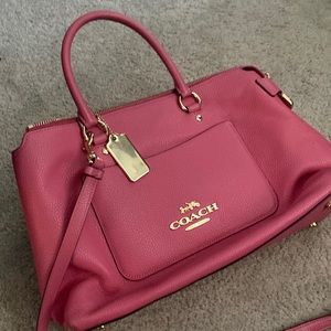 Coach top handle satchel with removable strap